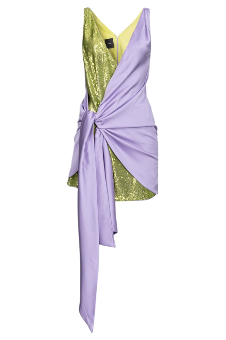 CREAZIONE ABITO FULL PAILLETTE LILAC/GREEN 3