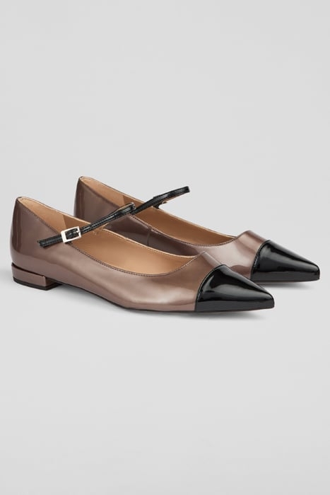 MONTY TOE BALLERINA SHOES BRONZE GOLD 2