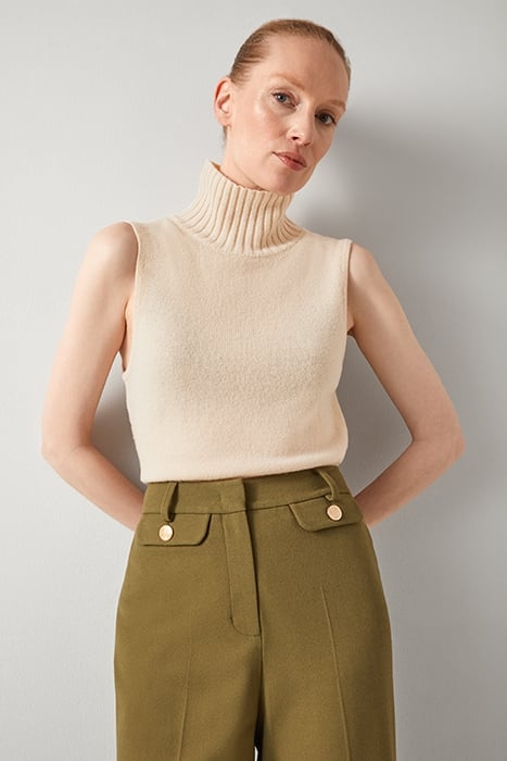 FRANCES ROLL KNITTED SWEATER CAMEL 5