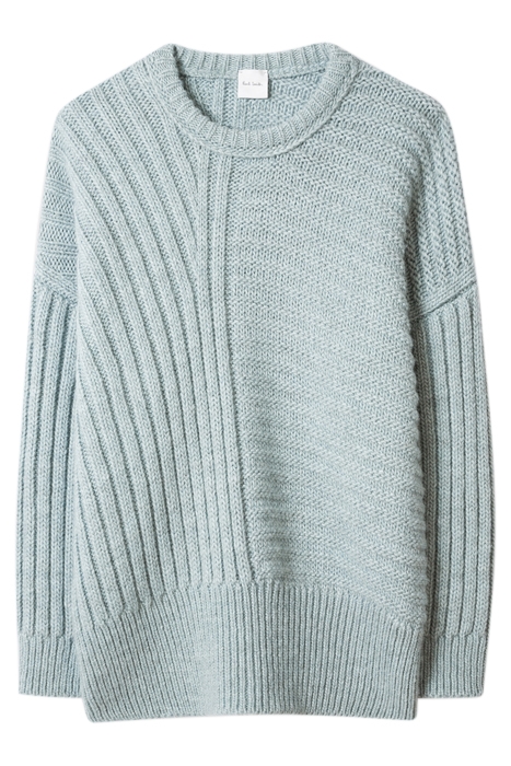 WOMENS KNITTED JUMPER GREYISH BLUE 4