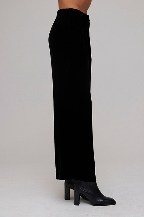 PLEATED WIDE LEG TROUSER BLACK 3