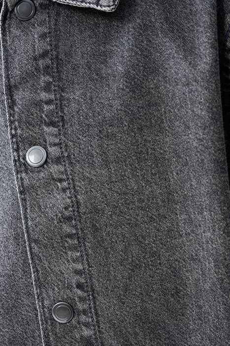 BAA-SBSMILE DENIM OVERSHIRT DARKGREY 7