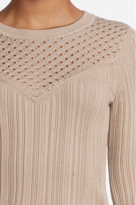 GUESS ECO MARIE RN LS TOP SWTR SUMMER CLAY 4