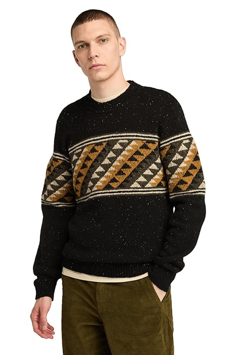 FARISLE CREW NECK SWEATER BLACK 1