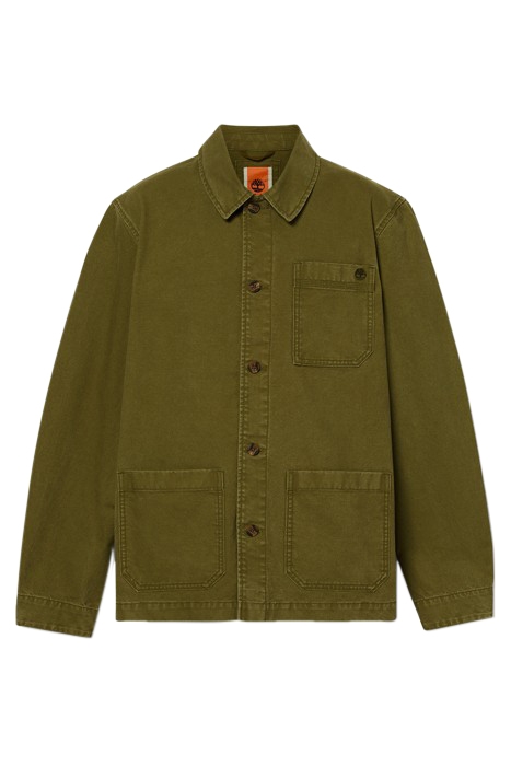 KEMPSHIRE WASHED CANVAS CHORE JACKET DARK OLIVE 4