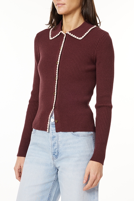 SWEATER CARDIGAN TAWNY PORT 5