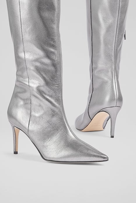 ASTRID POINTED BOOTS PEWTER 4