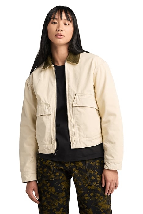 STRAFFORD QUILTED WASHED CANVAS JACKET ANGORA 1