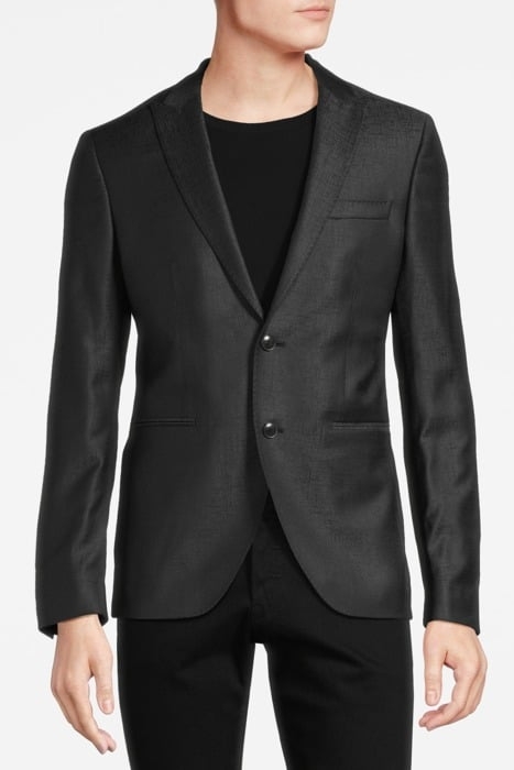 TWO BUTTON SKINNY PEAK LAPEL IRON GREY 1