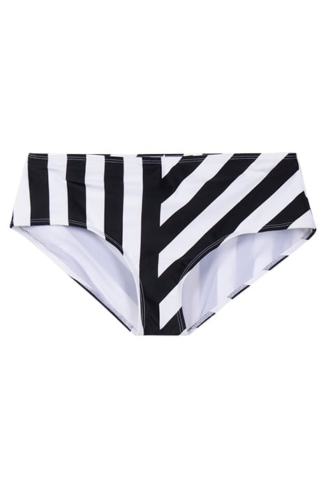 BLOCK STRIPE HIGH RISE BRIEFS BLACK 1