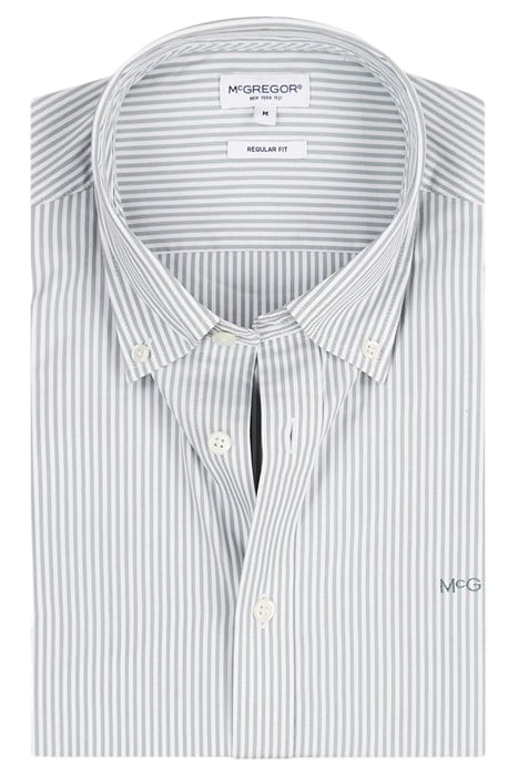 STRIPED POPLIN SHIRT LIGHT OLIVE 6