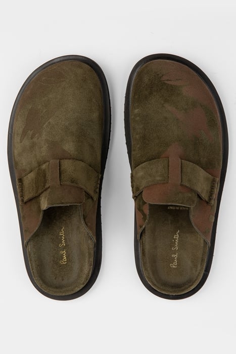 MENS SHOE SHERMAN OLIVE GREEN PRINT OLIVE GREEN 3