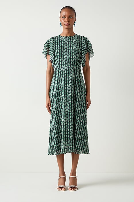 AGNES RIBBON MIDI DRESS BLUE 1