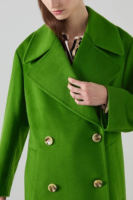 AMOR WOOL DOUBLE BREASTED COAT GREEN 6