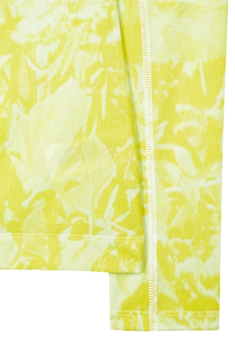 WOMENS PRINTED TOP LEMON YELLOW 6