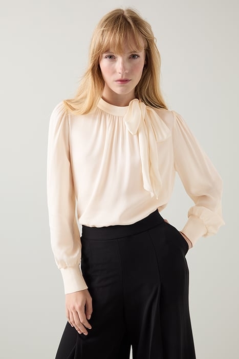 MARCY RIB BLOUS ECRU 1