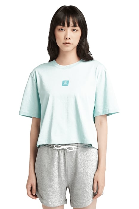 STACK LOGO SHORT-SLEEVE TEE EGGSHELL BLUE 1