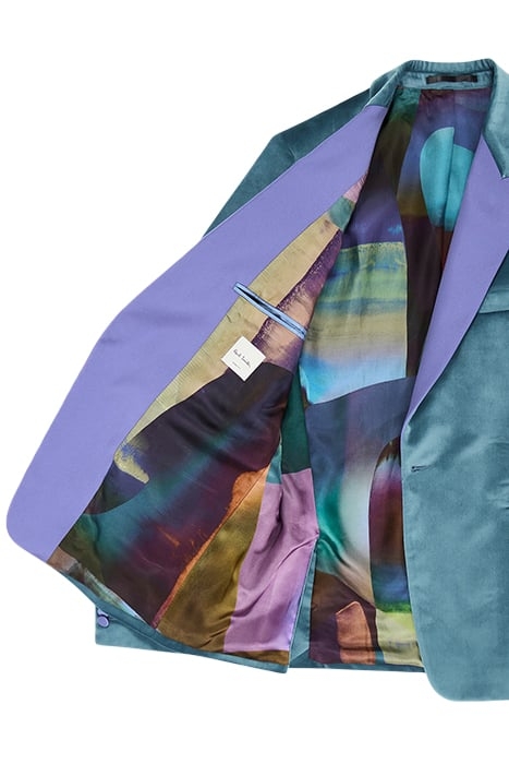 MENS TAILORED FIT 2 BTN JACKET GREYISH BLUE 2