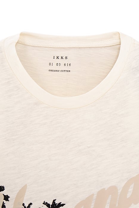 GESSO ORGANIC COTTON T-SHIRT WITH PALM TREE IMAGE 5