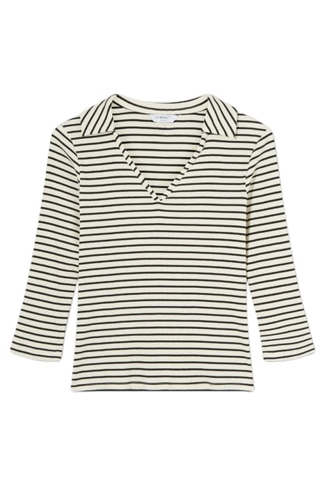 LENA STRIPE LONG-SLEEVED TOP CREAM 3