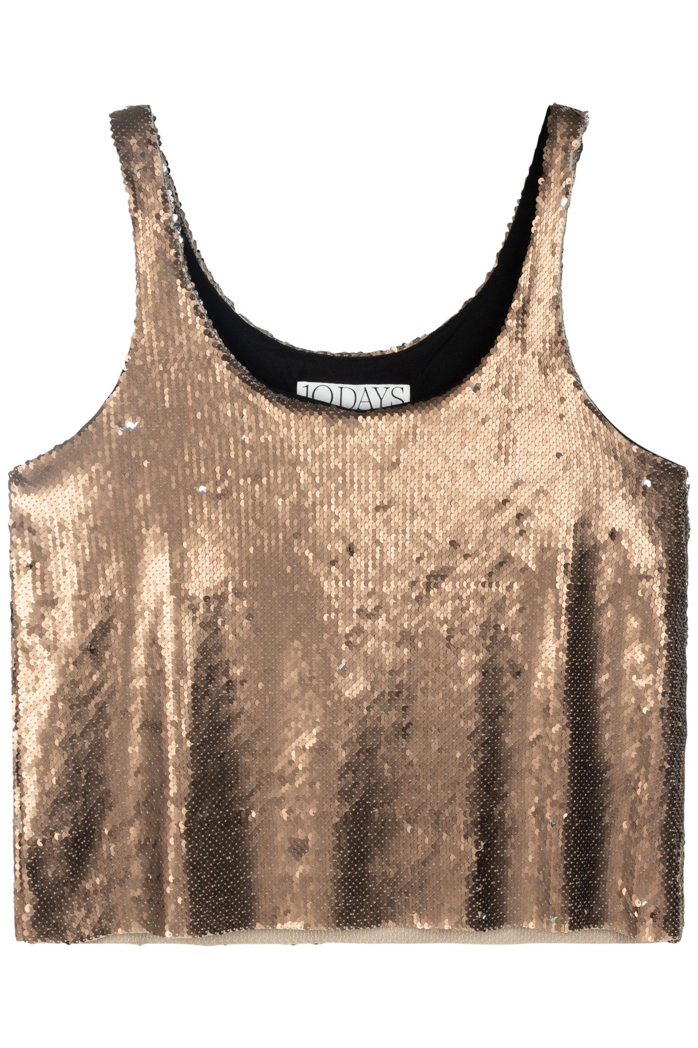 TOP SEQUINS WARM TAUPE 4