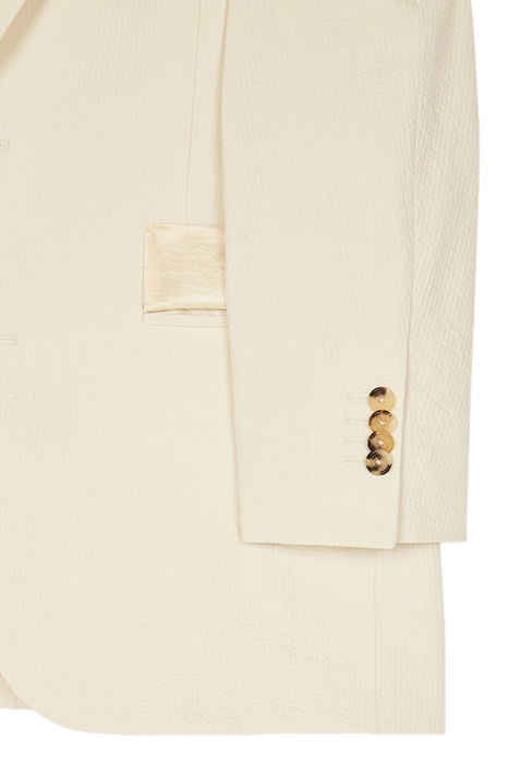 MENS TAILORED FIT 2 BTN JACKET LIGHT BEIGE 4