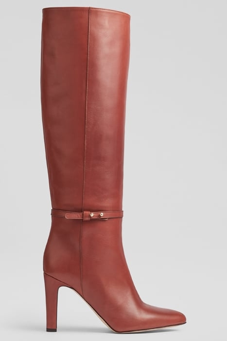 CATERINA STILETTO BOOTS LIGHT BROWN 1