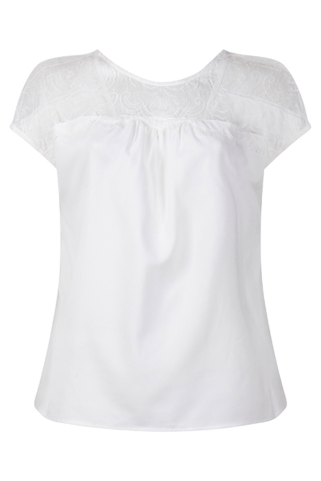 ALEDA CREPE LIGHT LACE V BK TP WHITE 2