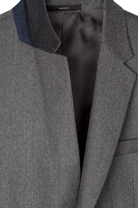 GENTS SLIM FIT 2 BTN JACKET GREY MELANGE 3