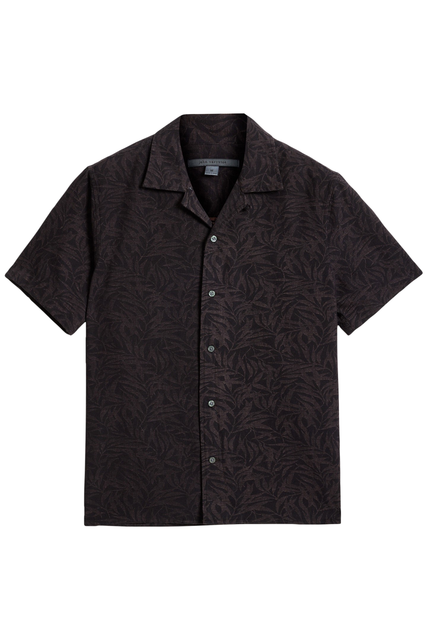 DANNY CAMP SHIRT W/ VINE LICORICE 2