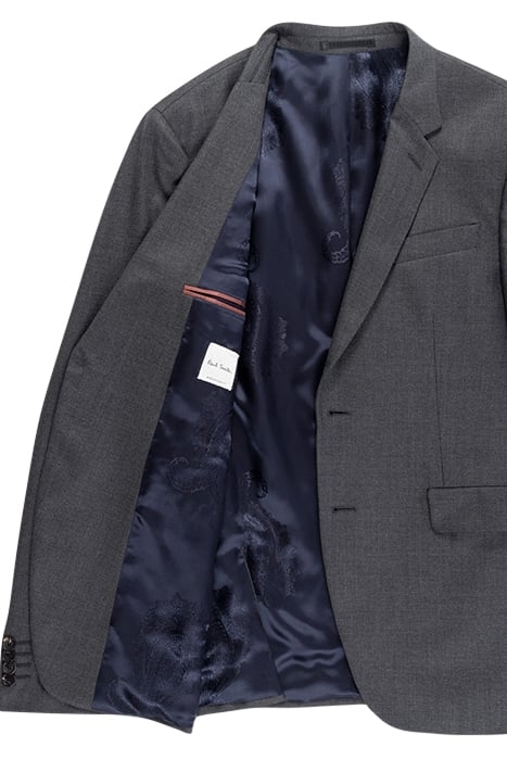 GENTS SLIM FIT 2 BUTTON JACKET GREY MELANGE 2