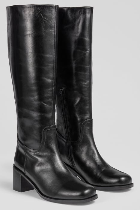 CLAUDE ROUNDED BOOTS BLACK 2