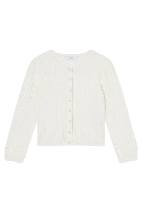 MARIA BEADED CARDIGAN IVORY 3
