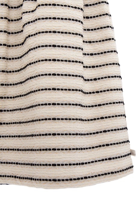 GIRLS’ ECRU DRESS WITH STRIPED MOTIF JACQUARD 6