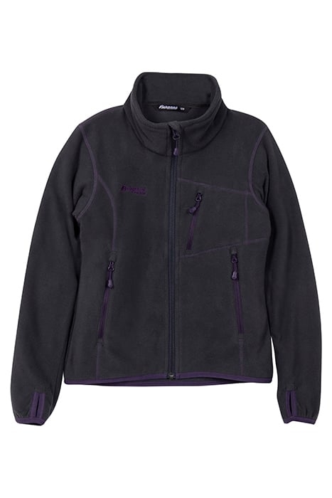 RUNDE YOUTH GIRL JKT SOLID CHARCOAL / PURPLE VELVET 1