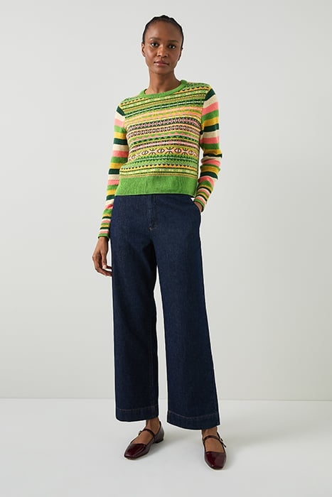 JOSEPHINE SWEATER KNITTED SWEATER GREEN 1