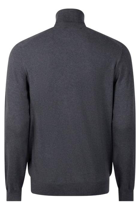 STRETCH COTTON ROLL-NECK BLACK 2