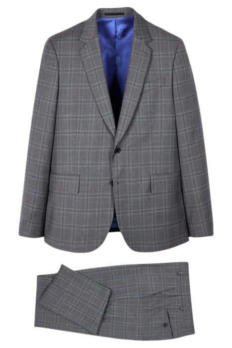 GENTS TAILORED FIT 2 BUTTON SUIT GREY 1