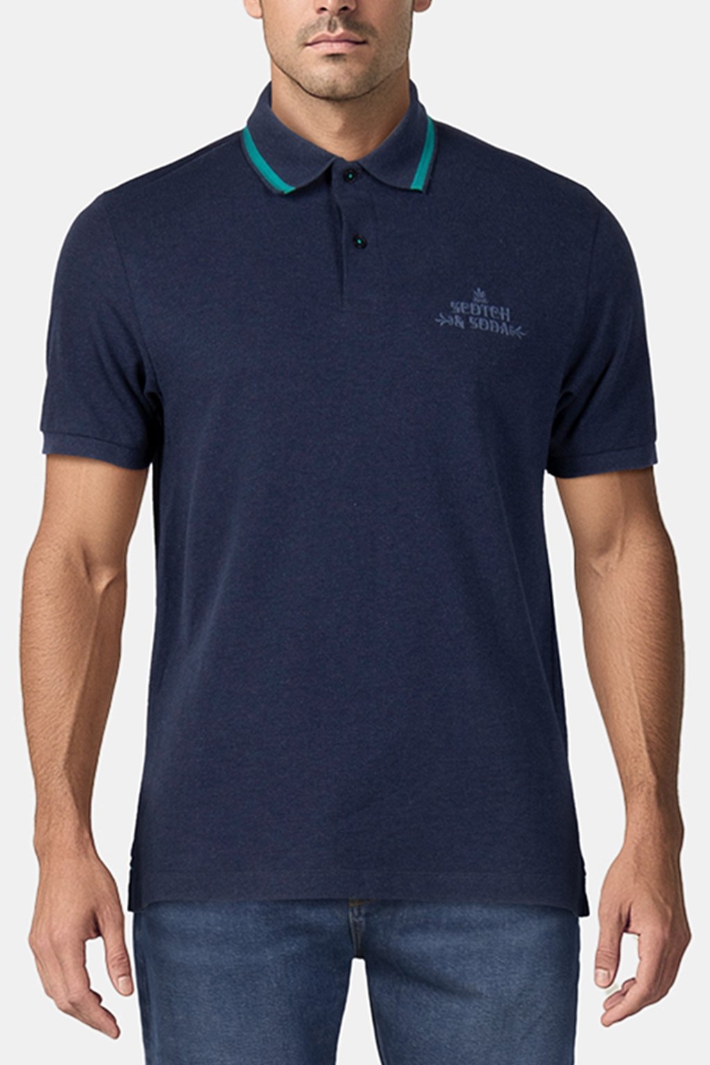 PIQUE SS POLO NIGHT HTHR 1