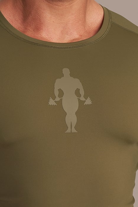 ROB - MEN'S FITTED TRAINING SHIRT OLIVE 3