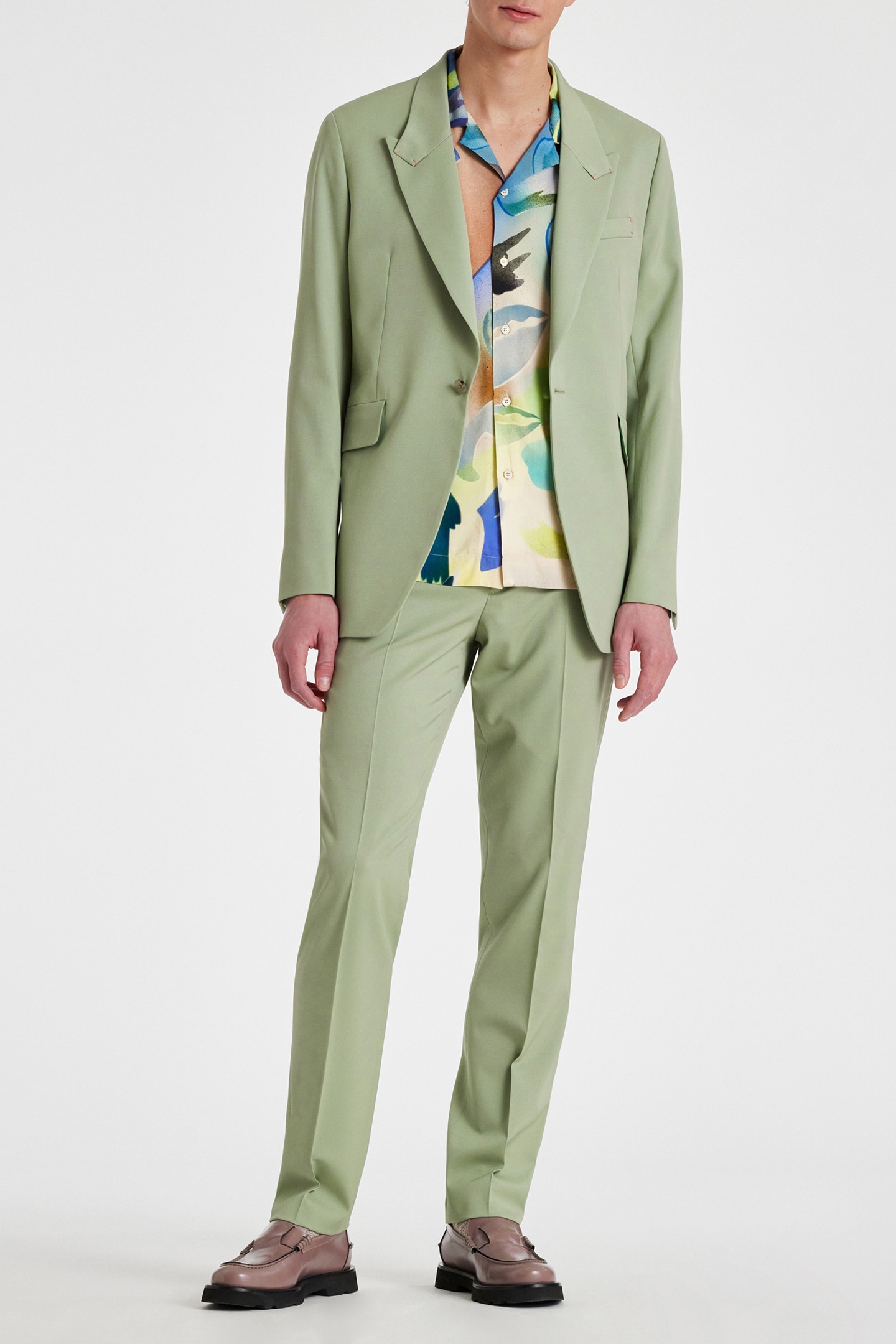 MENS 1 BUTTON JACKET GREEN 3