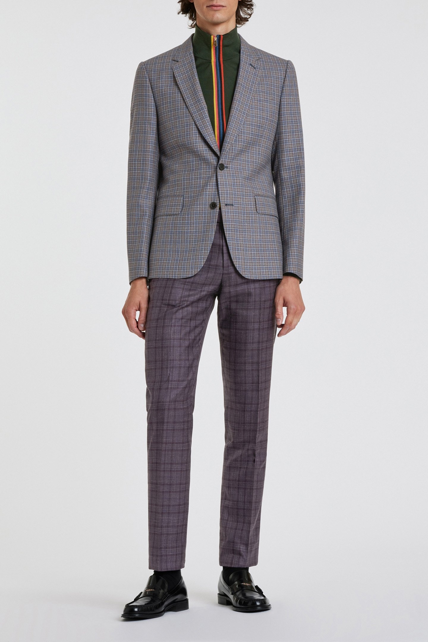 GENTS TAILORED FIT 2BTN JACKET COBALT BLUE 3