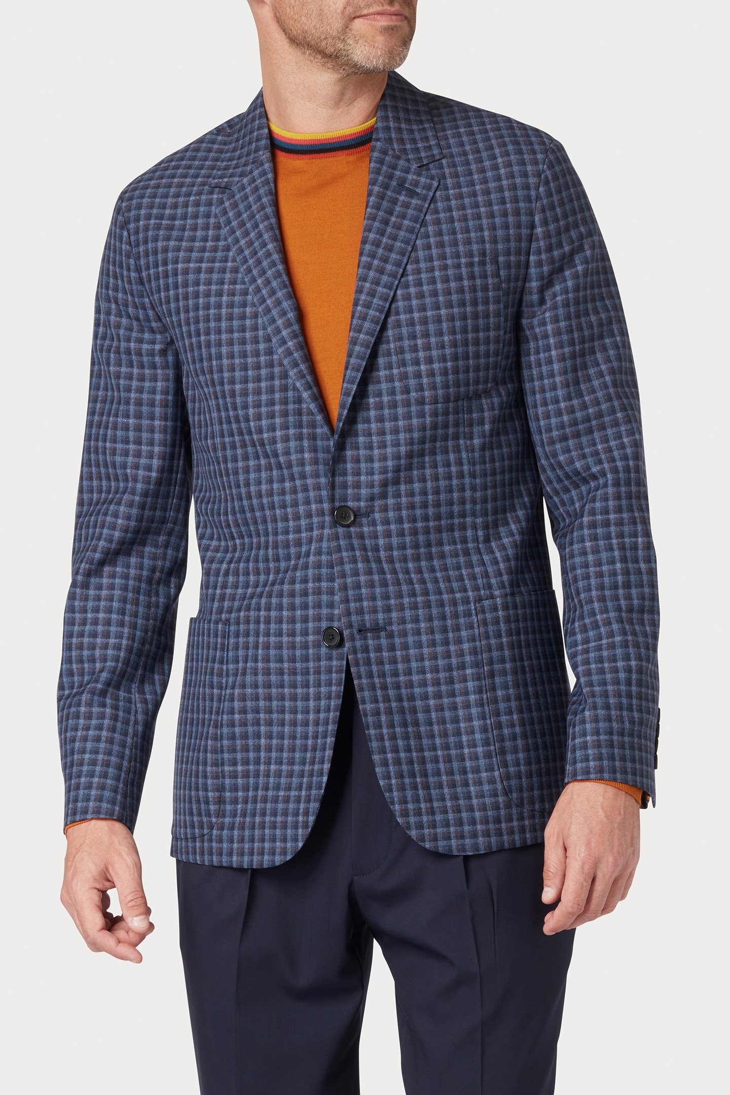 MENS 2 BTN PATCH POCKET JACKET NAVY 1