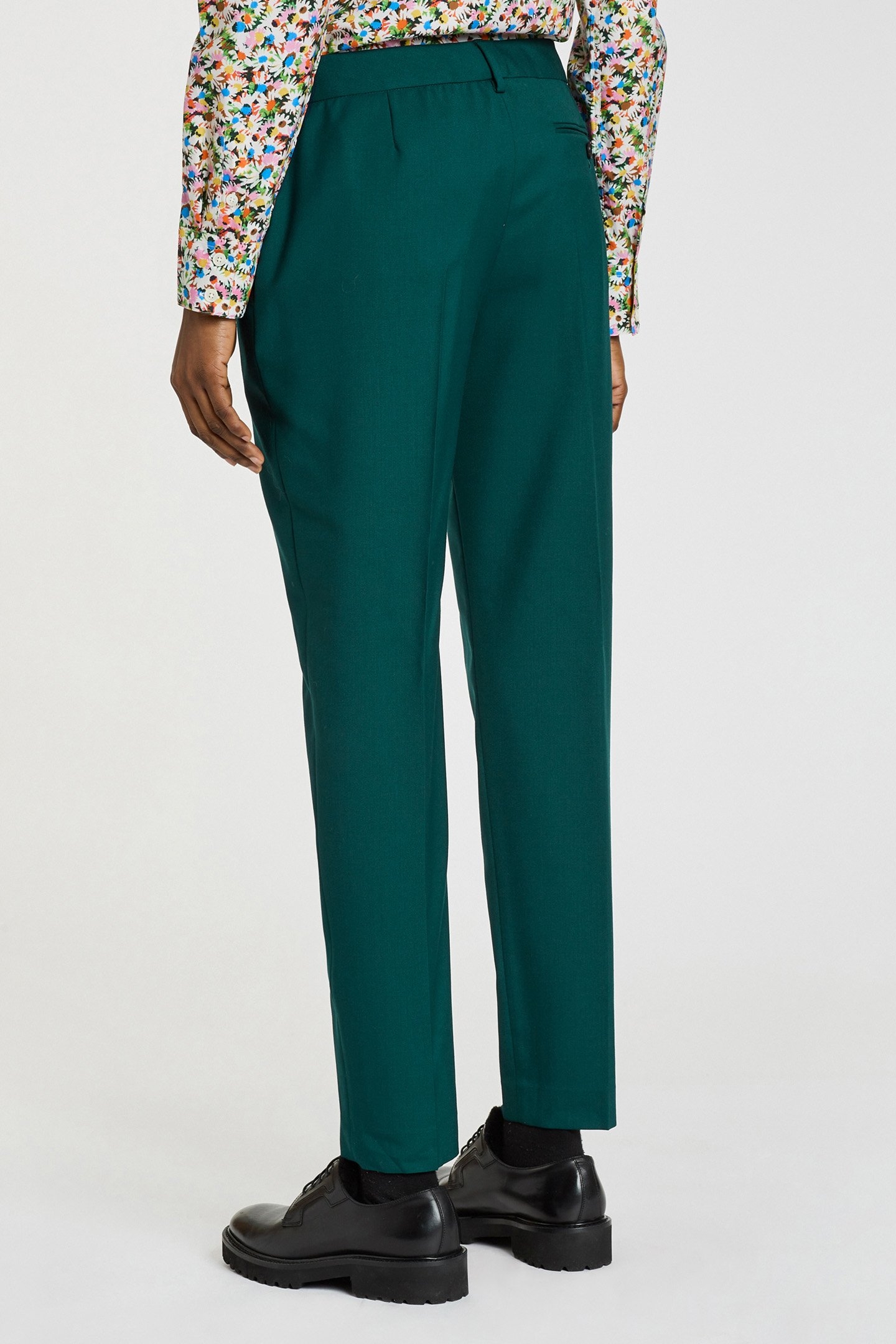 WOMENS TROUSERS PETROL GREEN 2