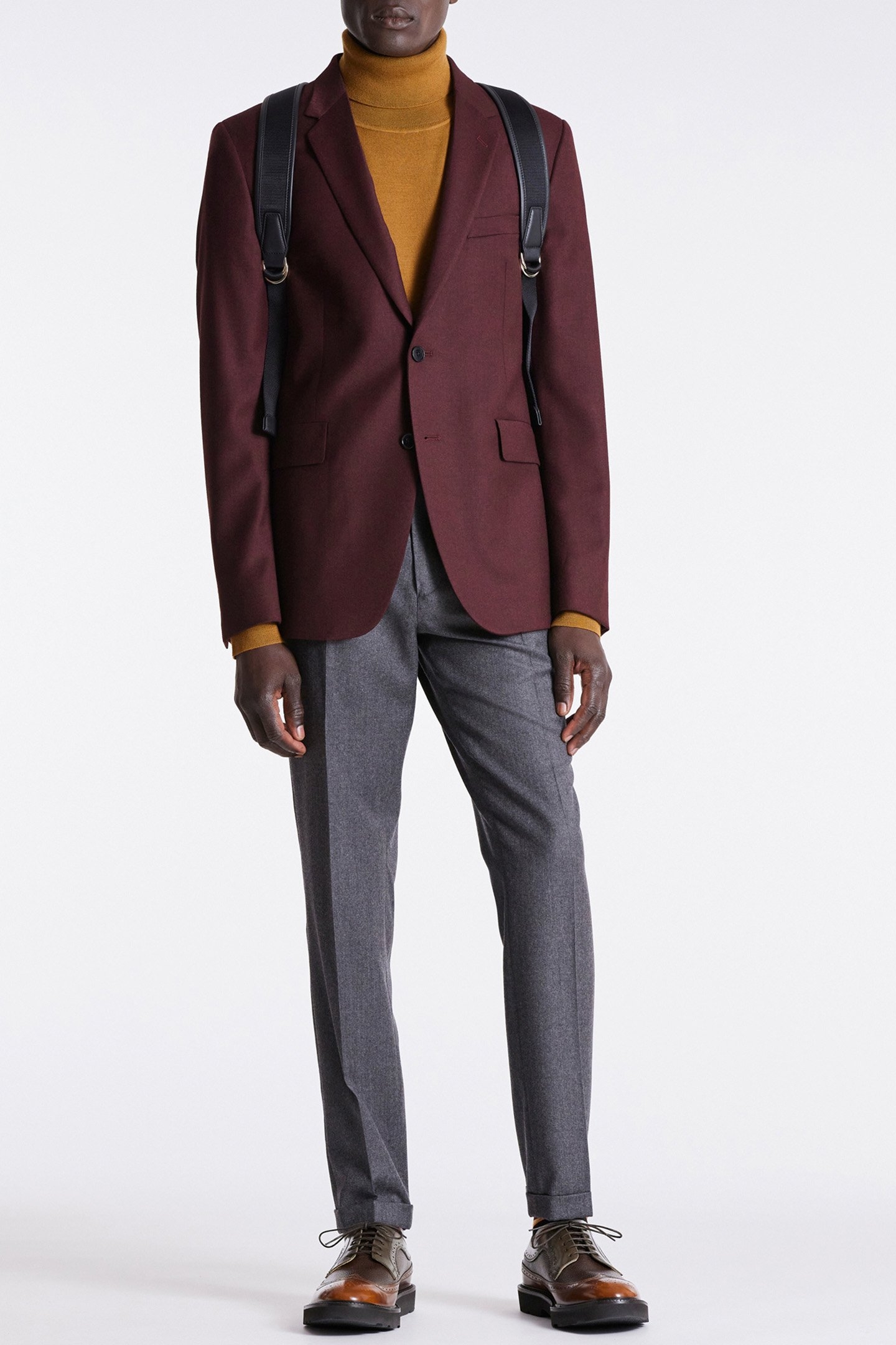 GENTS SLIM FIT 2BTN JACKET BURGUNDY/ BORDE 3
