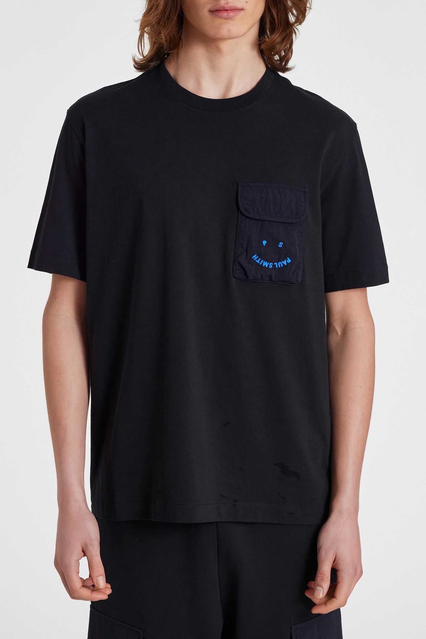 MENS SS TSHIRT PS HAPPY VERY DARK NAVY 1