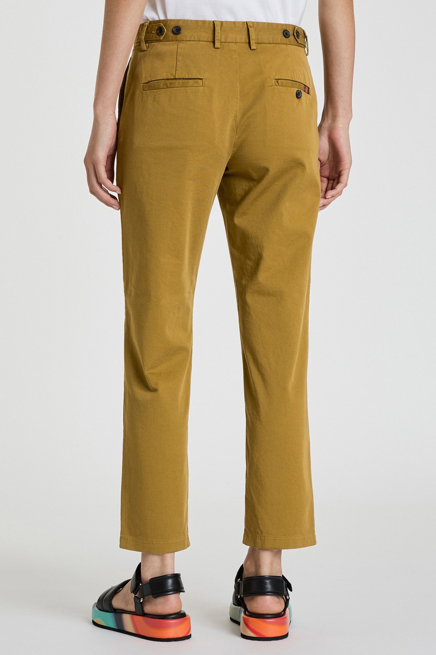 WOMENS CHINO OLIVE GREEN 2