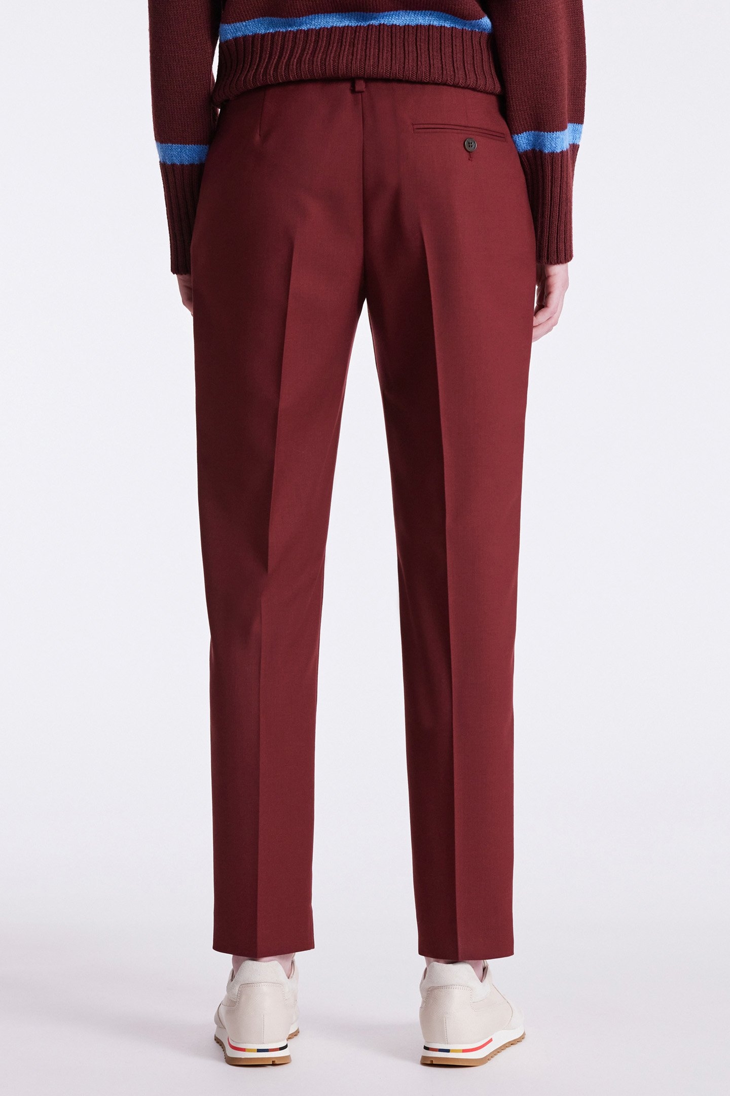 WOMENS TROUSERS DARK RED ALT 2