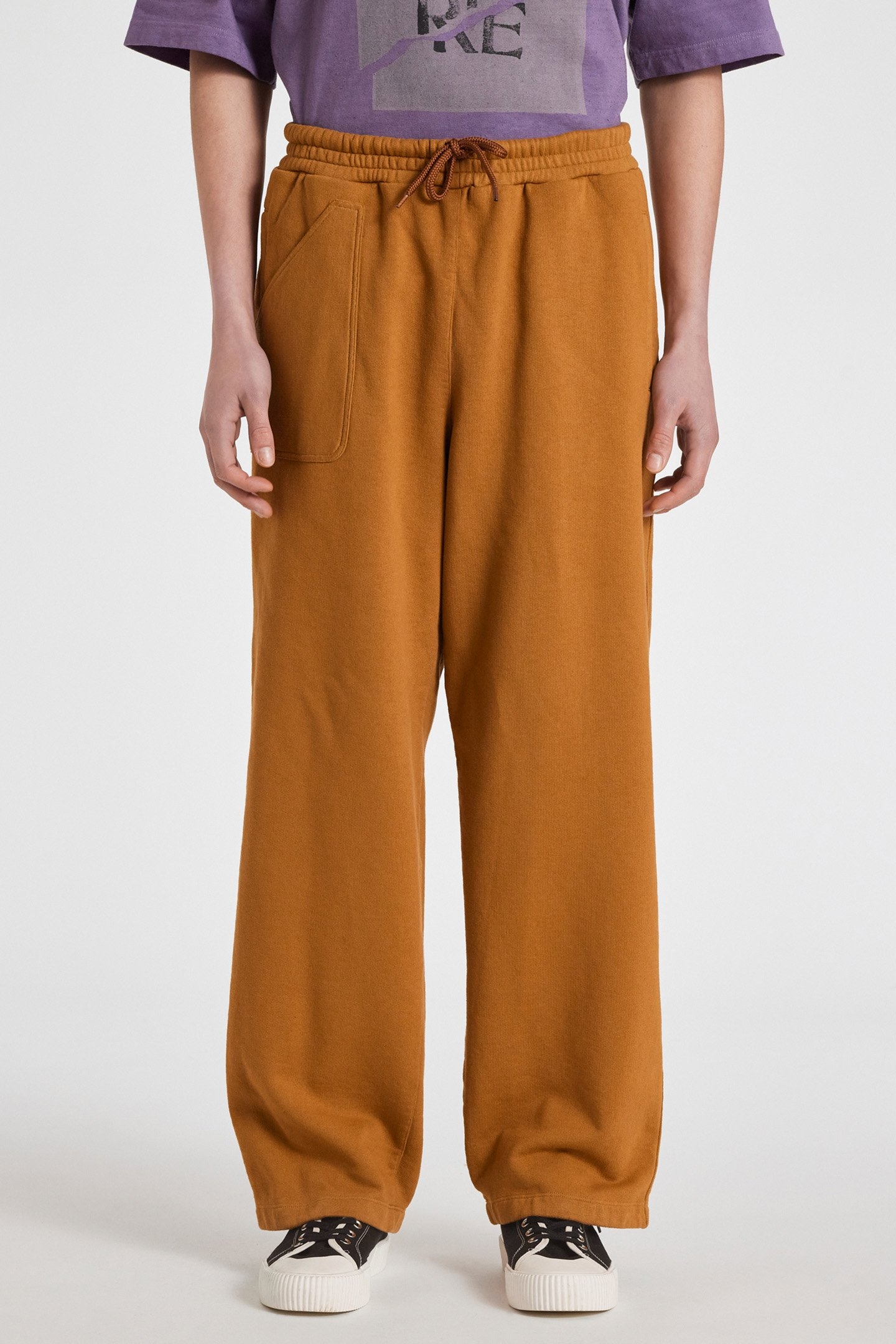 MENS ORANGE SWEATPANTS OCHRE 1