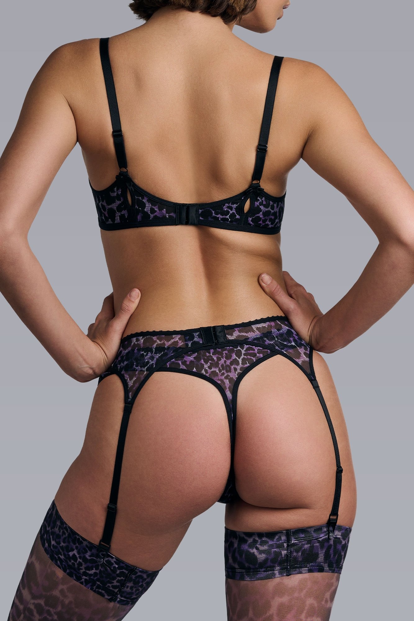 PEEKABOO BLACK PURPLE LEOPARD 6